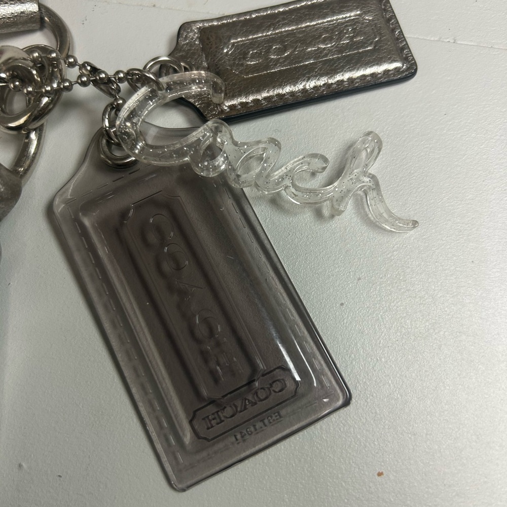 Coach Poppy Bag Black & Silver Women's Coach Purse Y2K Black Canvas "C" Logo - Picture 3 of 12